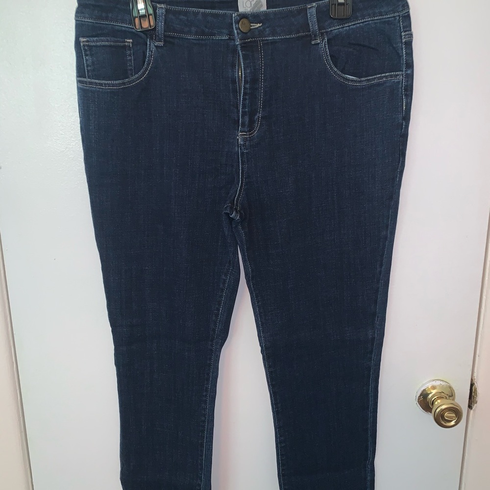 LOGO• Lori Goldstein Dark Wash Jean